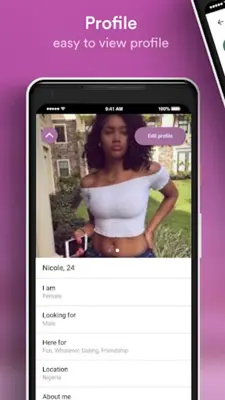 Flirt Naija android App screenshot 7